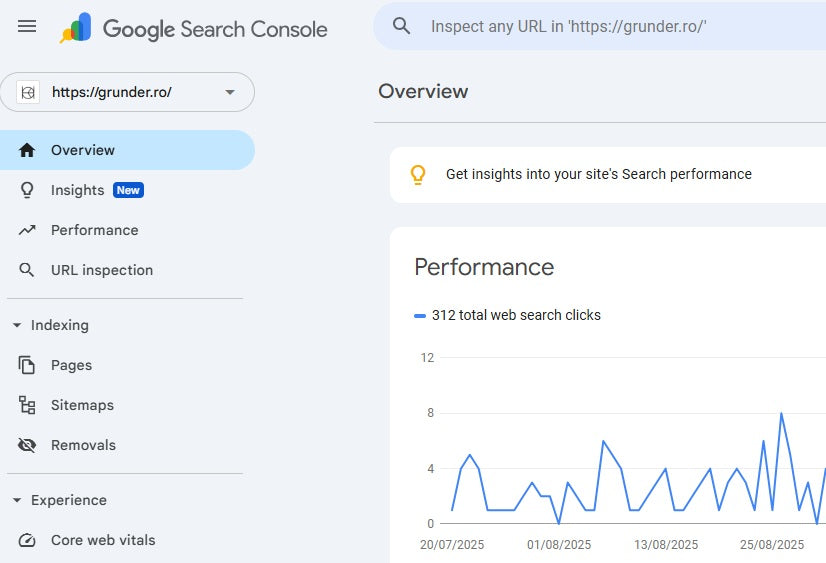 Creare cont Google Search Console si legare de domeniul tau
